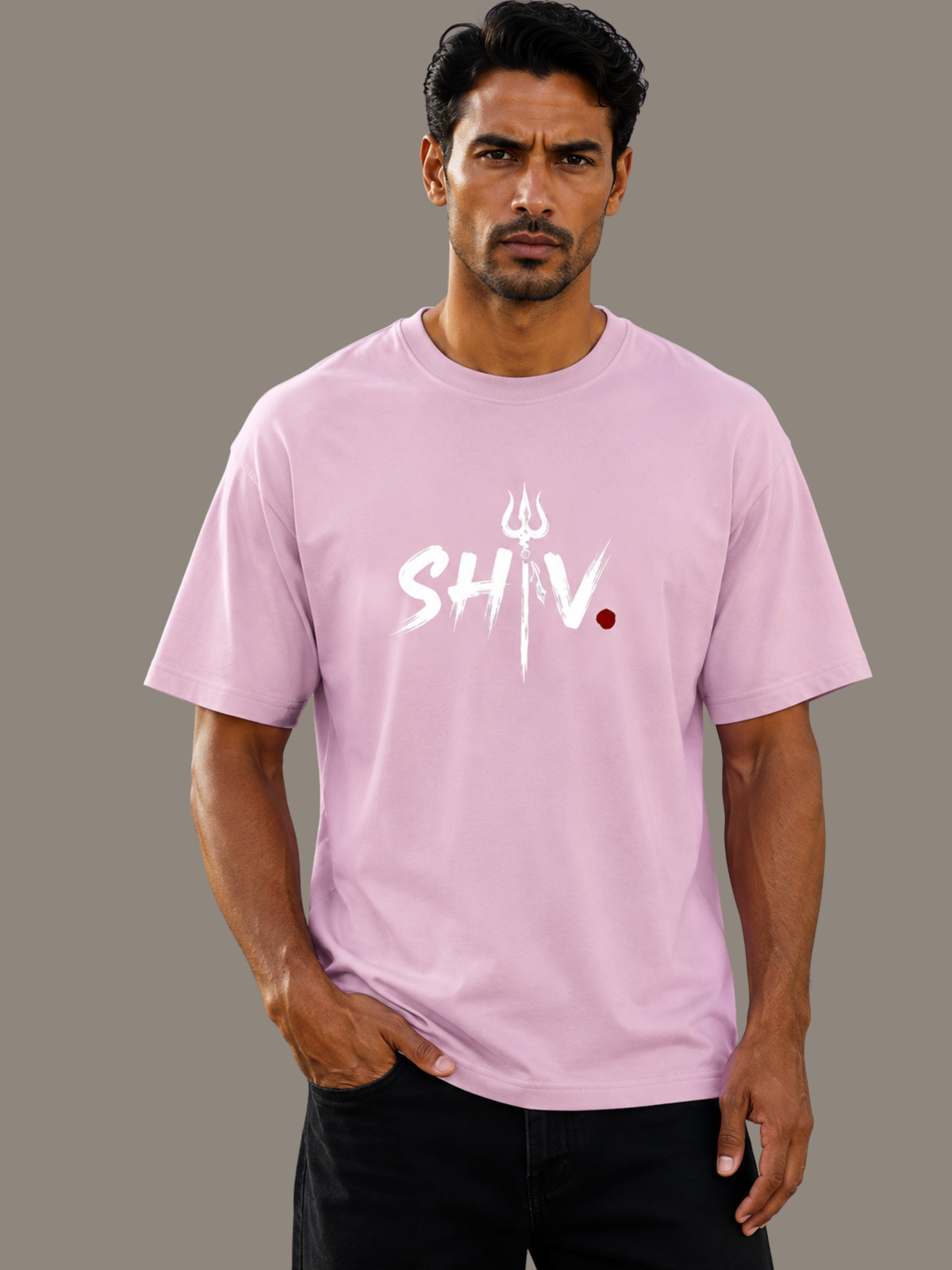 SHIV. Spiritual Graphic T-Shirt | Shiva Trishul Cotton Tee